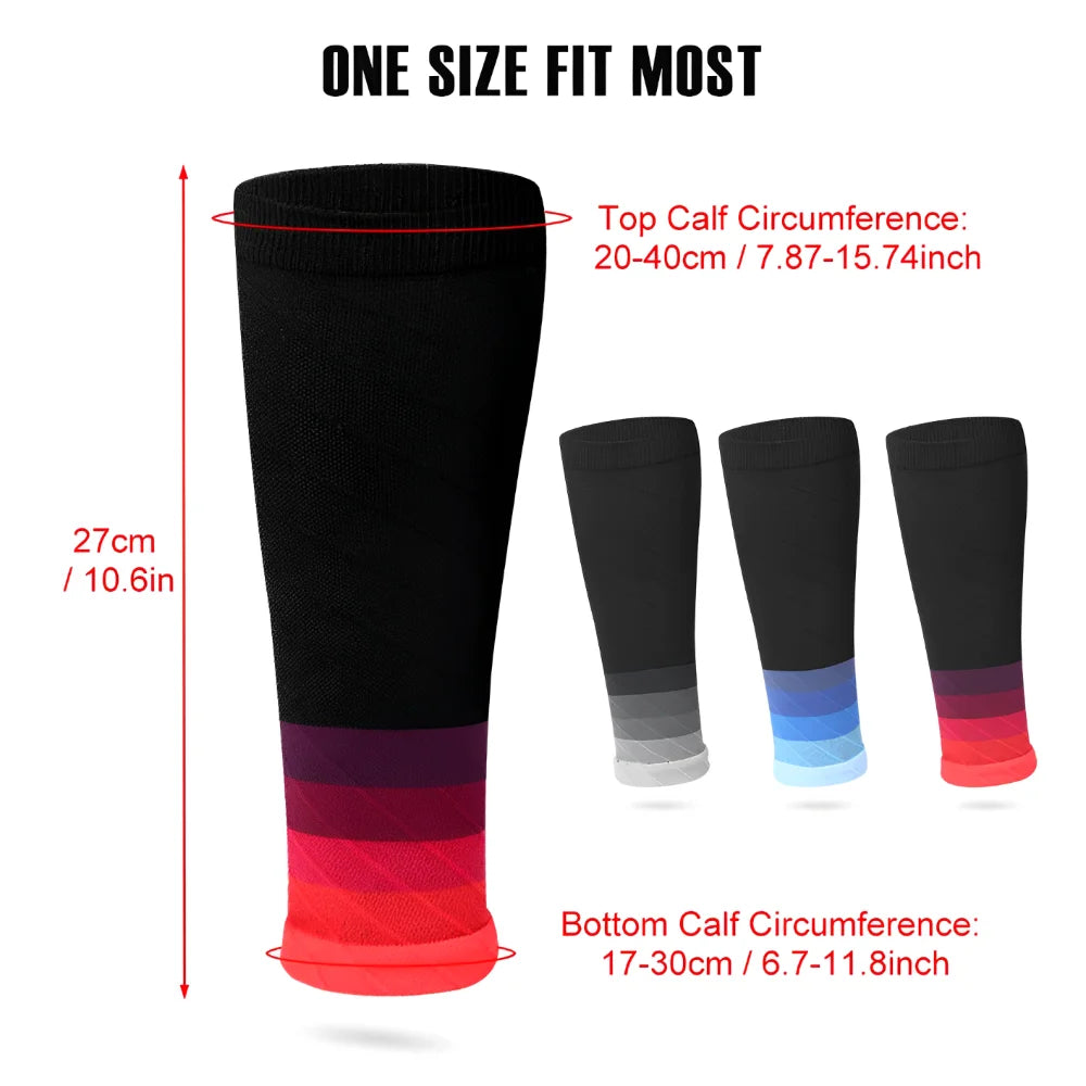 Manchons de Compression Unisexes pour Mollet 20-30mmHg – Idéal pour Course, Fatigue et Varices