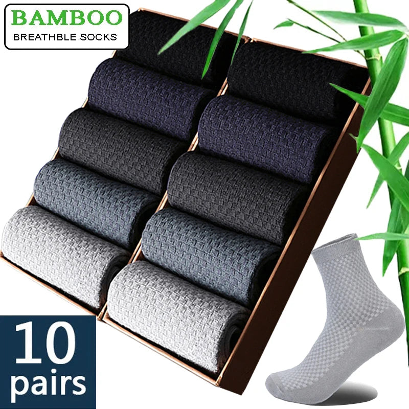 PROMO - Lot de 10 paires de chaussettes compression ultra extensibles pour hommes