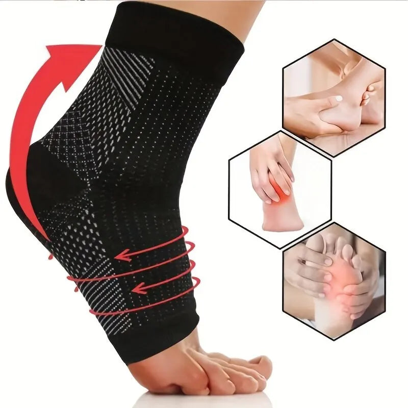 Lot de chaussettes de Compression – 2 Paires pour hommes - Maintien & Confort pour la Récupération Musculaire