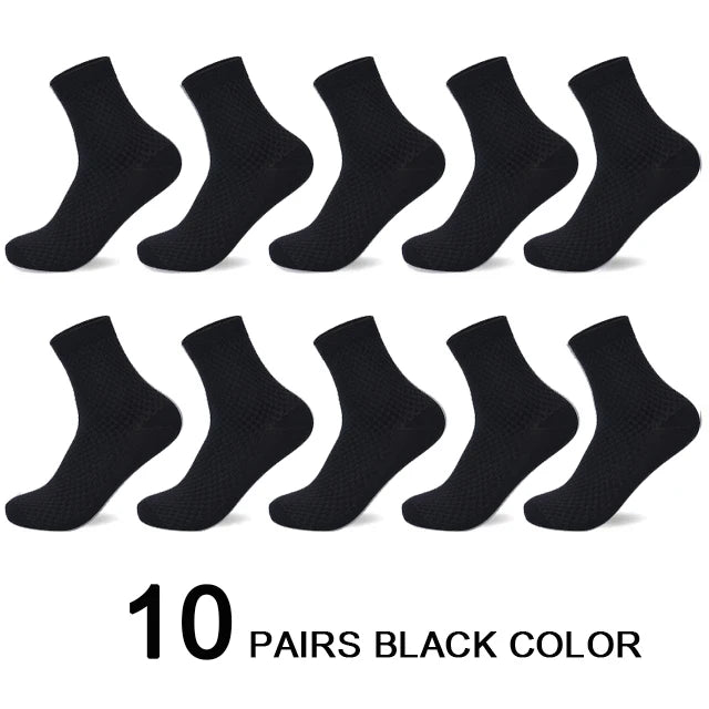 PROMO - Lot de 10 paires de chaussettes compression ultra extensibles pour hommes
