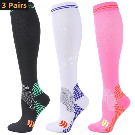 Lot de 3 paires de chaussettes de compression Performance pour femmes (20-30 mmHg)