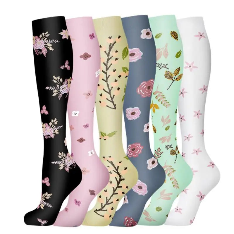 Lot de 3 à 6 paires de chaussettes de compression légères ultra-extensibles pour femmes, soutien optimal pour les mollets