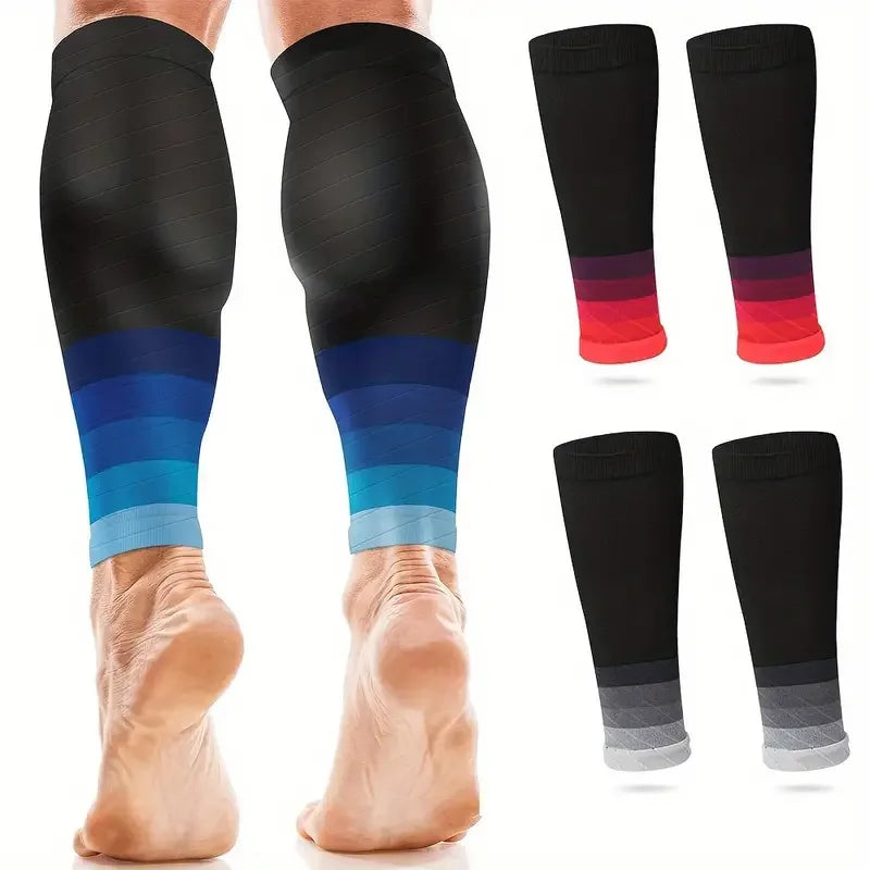 Manchons de Compression Unisexes pour Mollet 20-30mmHg – Idéal pour Course, Fatigue et Varices